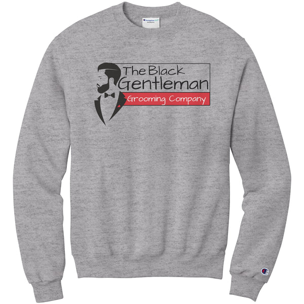 Men's Crewneck Sweatshirt with Official Logo, The Black Gentleman Grooming Co.™