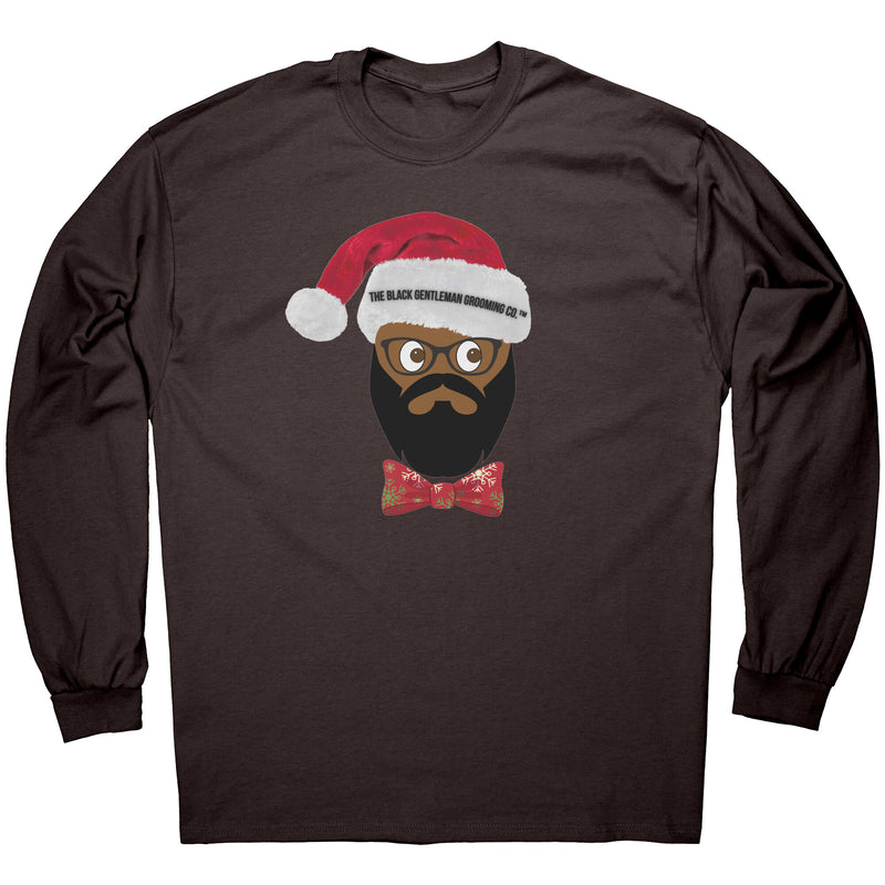 Black Santa Long Sleeve T-Shirt