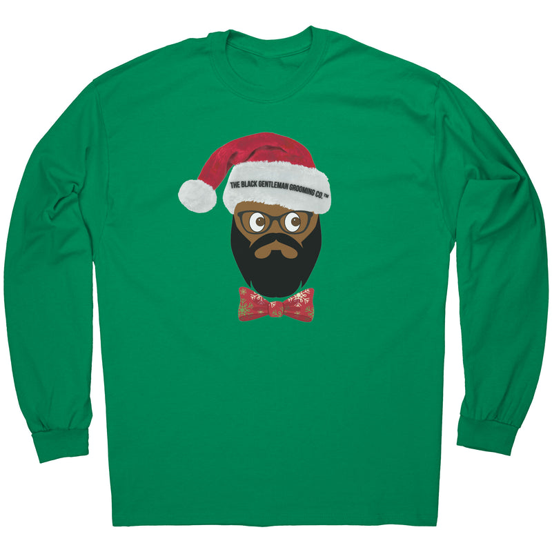 Black Santa Long Sleeve T-Shirt
