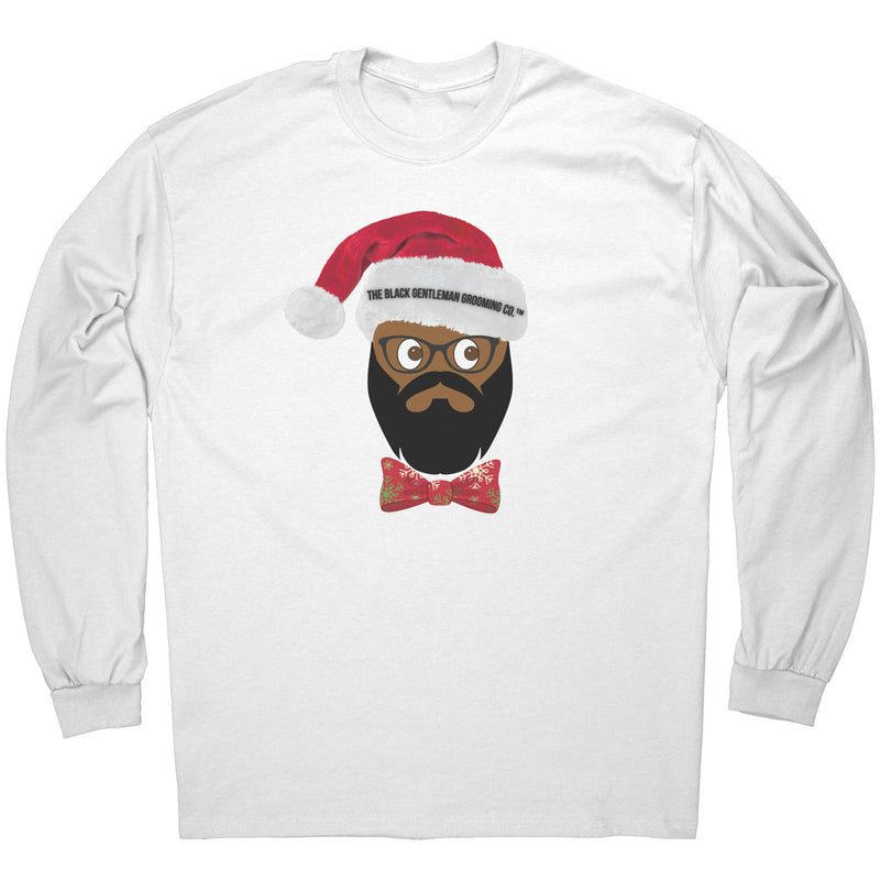 Black Santa Long Sleeve T-Shirt