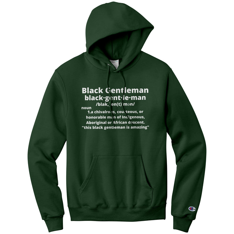 "The Definition" Dark, Printed Hoodies For Men, The Black Gentleman Grooming Co.™