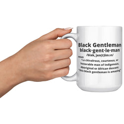 "The Definition" Mug, Ceramic White Coffee Mug, The Black Gentleman Grooming Co.™