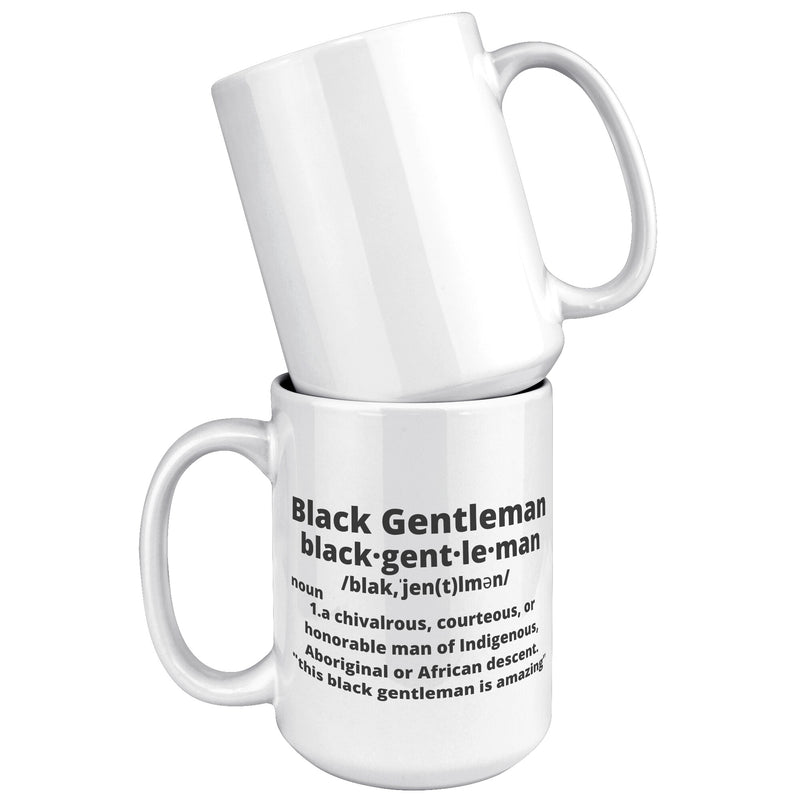 "The Definition" Mug, Ceramic White Coffee Mug, The Black Gentleman Grooming Co.™