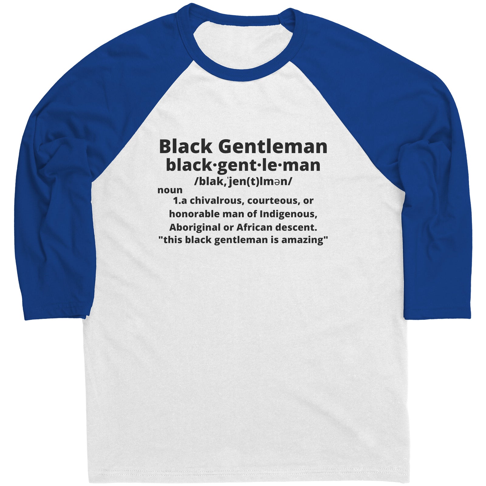 The Definition Raglan | Mens Raglan Shirt | The Black Gentleman 